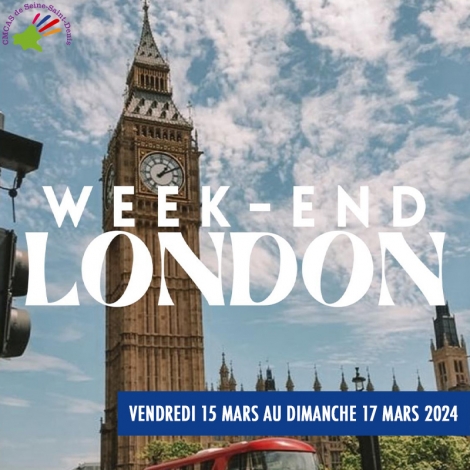 Week-end Londres du 15 au 17 mars 2024