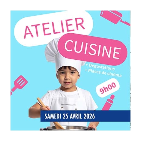 2026-03-14 - Atelier cuisine et cinéma en famille – Enfants 8 à 13 ans