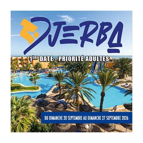 2026-09-20- Séjour Tunisie Djerba
