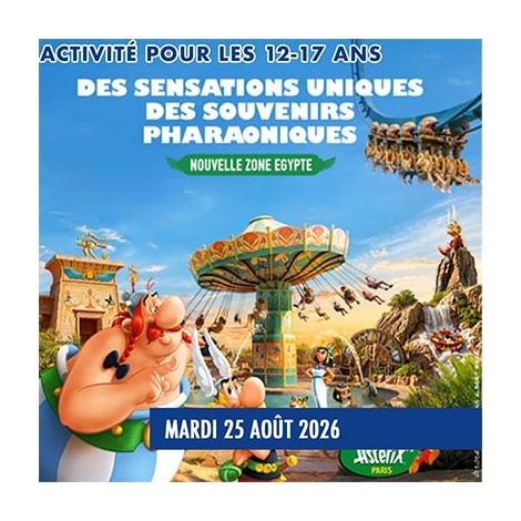 25-08-2026 -Journée pour les enfants au Parc Astérix